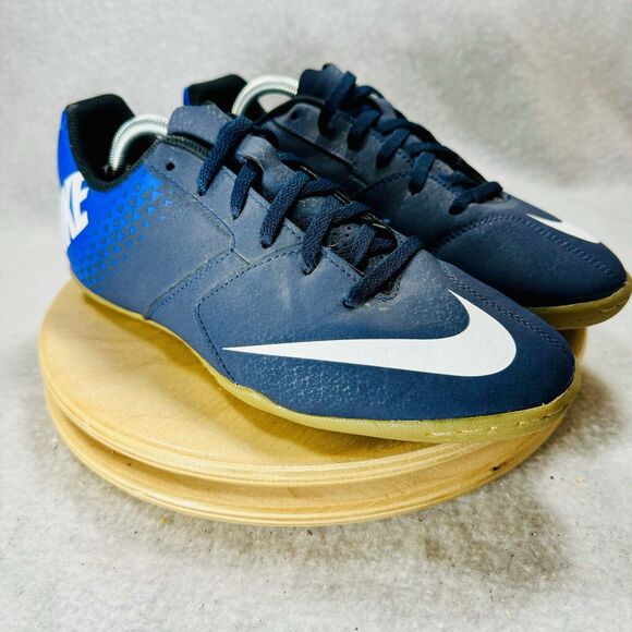 Nike Bomba IC Jr 826487-414 Navy Blue Size 6 Y Youth Soccer Indoor Cleats Shoes - Picture 4 of 9